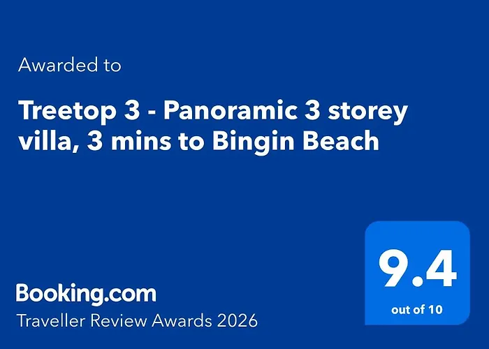 Treetop 3 - Panoramic 3 Storey Villa, 3 Mins To Bingin *